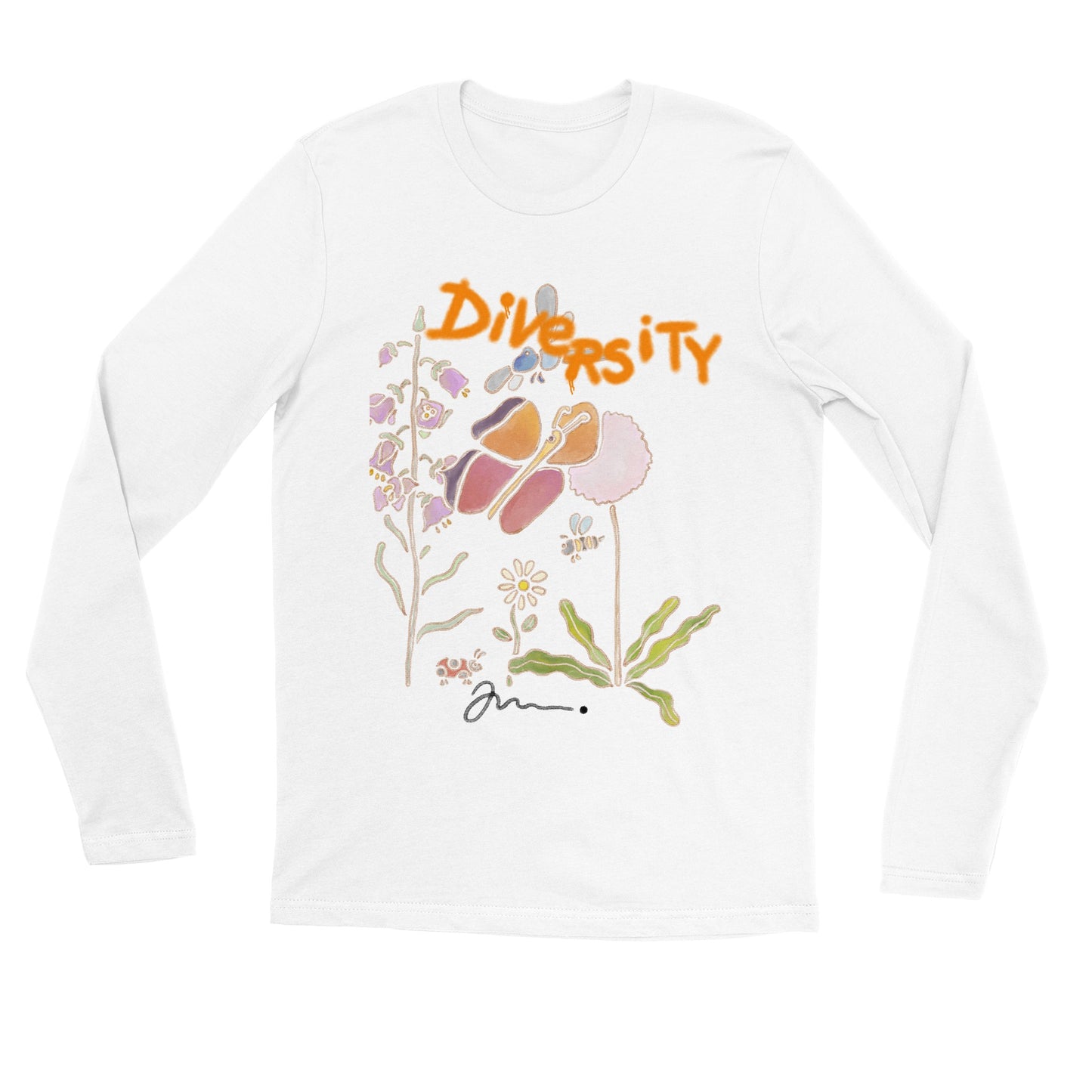 kropspositiv body positivity og miljøvenlig budskab t shirt