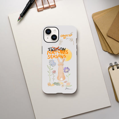 Tough "Seasons" Case // Cover / iPhone / Samsung / Bunny / Forest Design