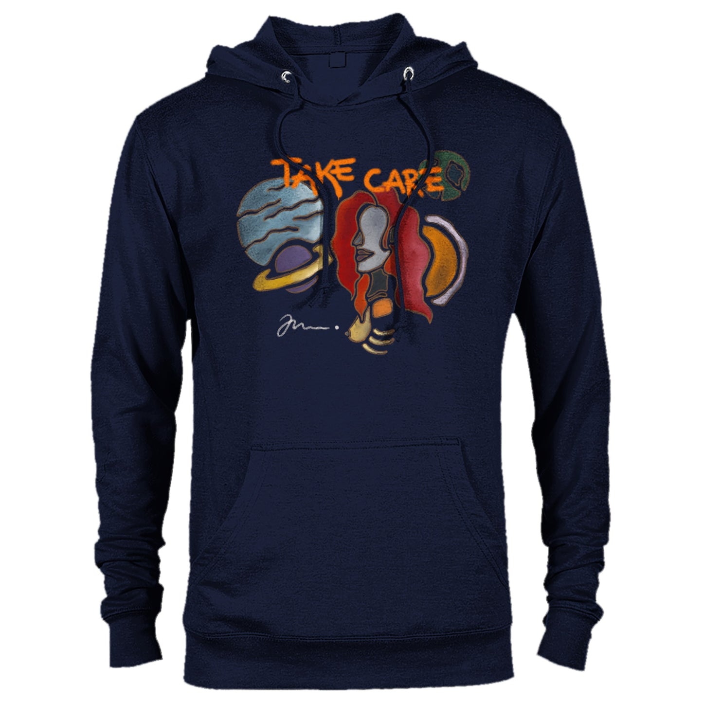 physics hoodie with cool print from graffitee for men navy