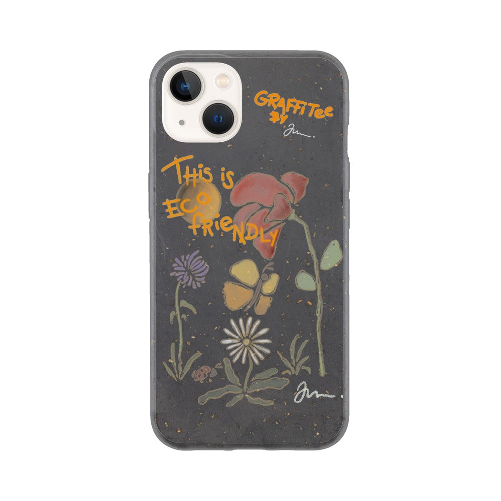 miljøvenligt iphone 12 13 14 pro med cute print blomster og natur