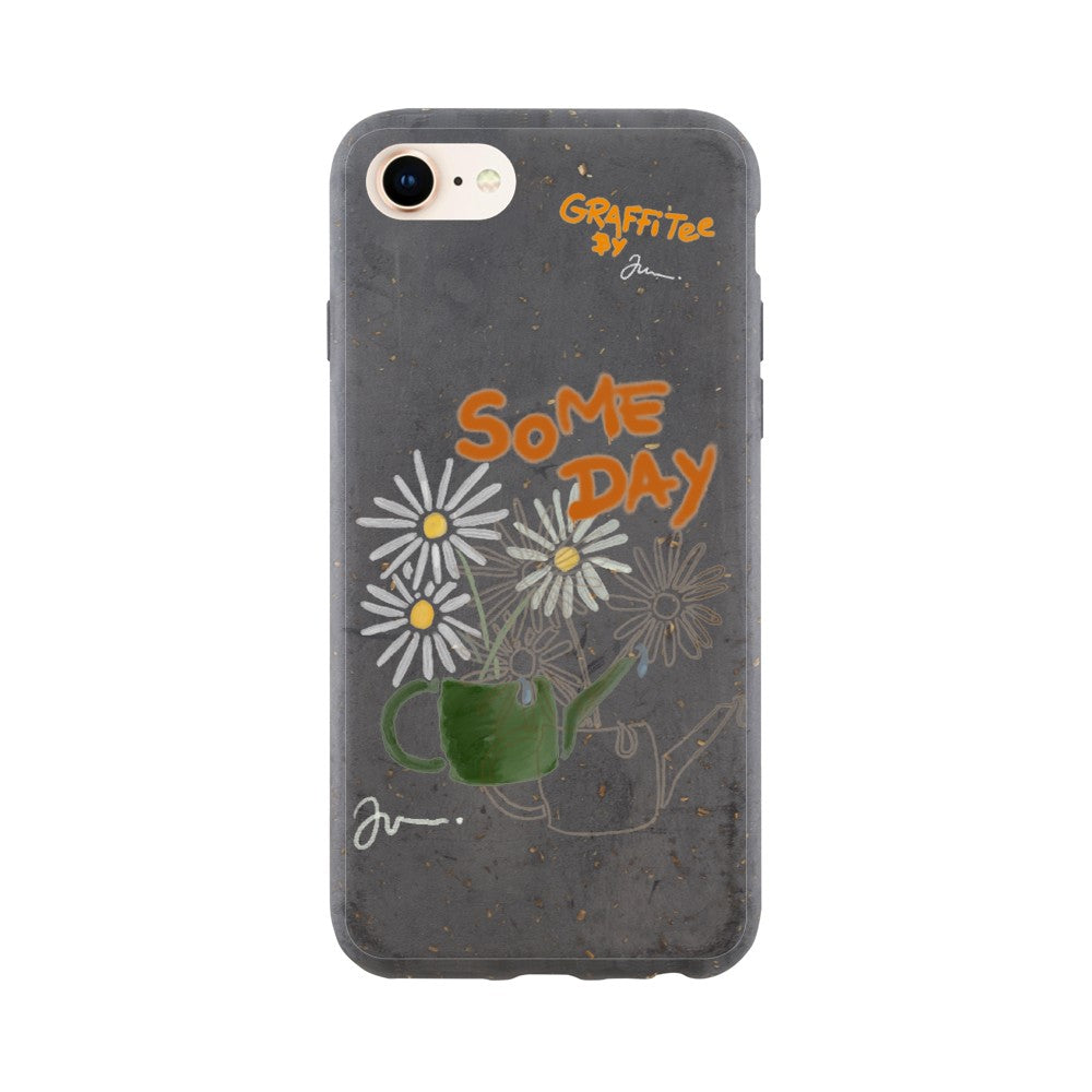 miljøvenligt iphone 12 13 14 pro med cute print blomster og natur vandkande bæredygtigt samsung