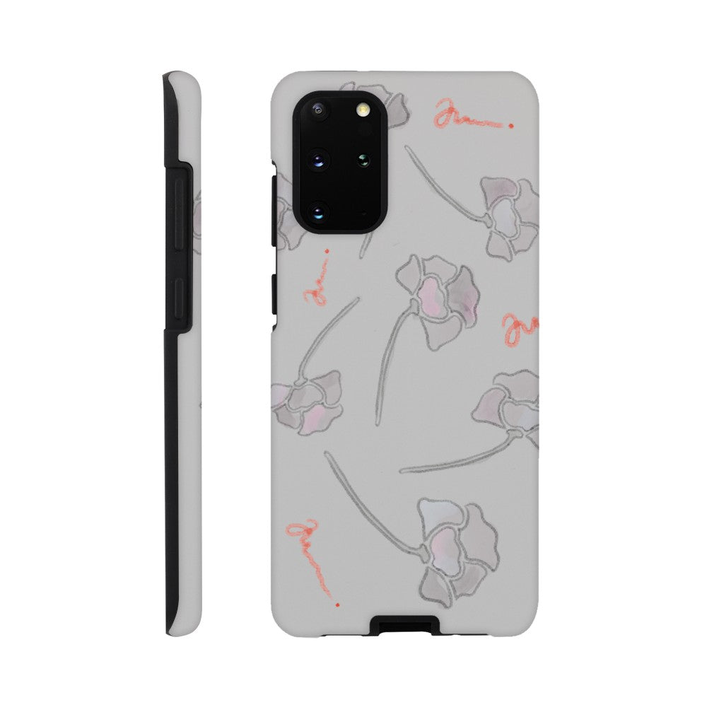 samsung iphone cover med cute print og blomster