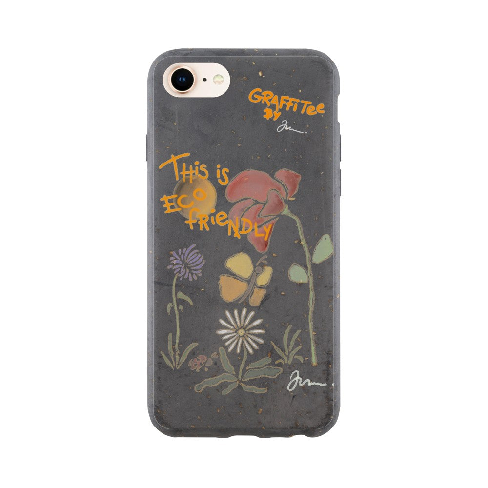miljøvenligt iphone 12 13 14 pro med cute print blomster og natur 