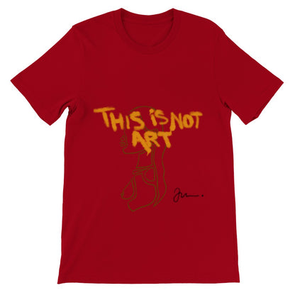 t shirt med cool print fra graffitee rød